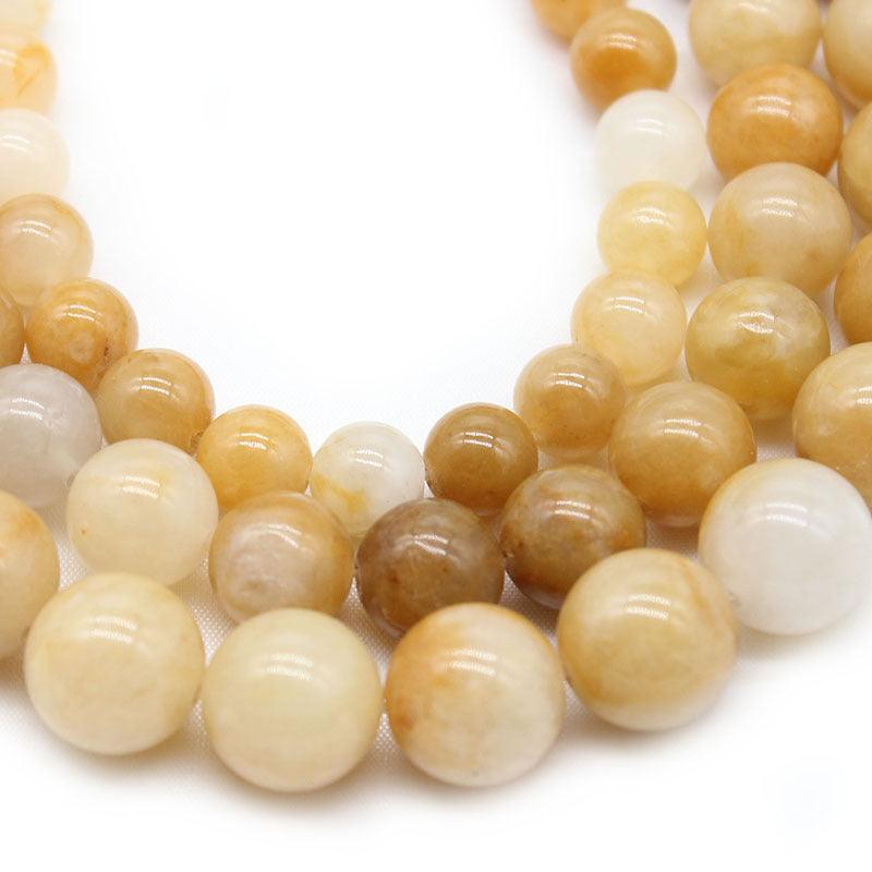 8mm yellow aventurine beads