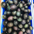 3-7cm rainbow obsidian sphere 1kg