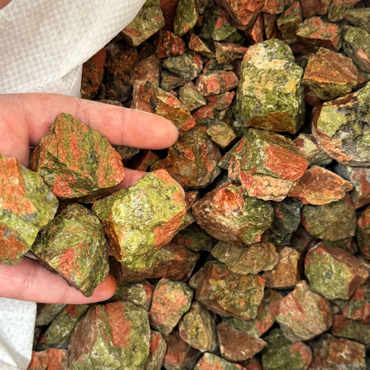 2-5cm raw unakite 1kg