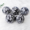 5-7cm snowflake obsidian sphere 1kg