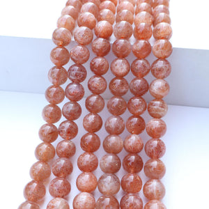 8mm oregon sunstone beads