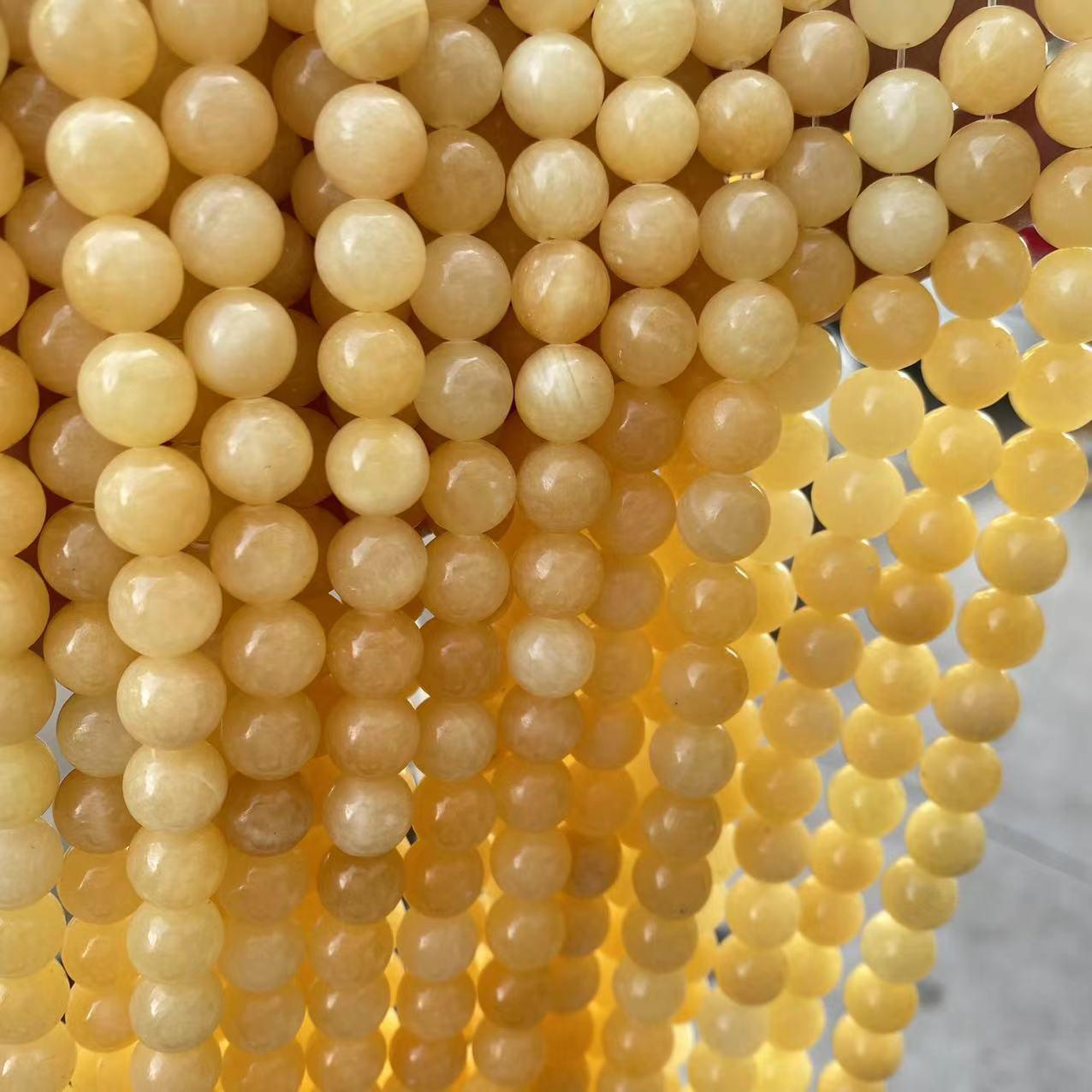 8mm yellow jasper beads