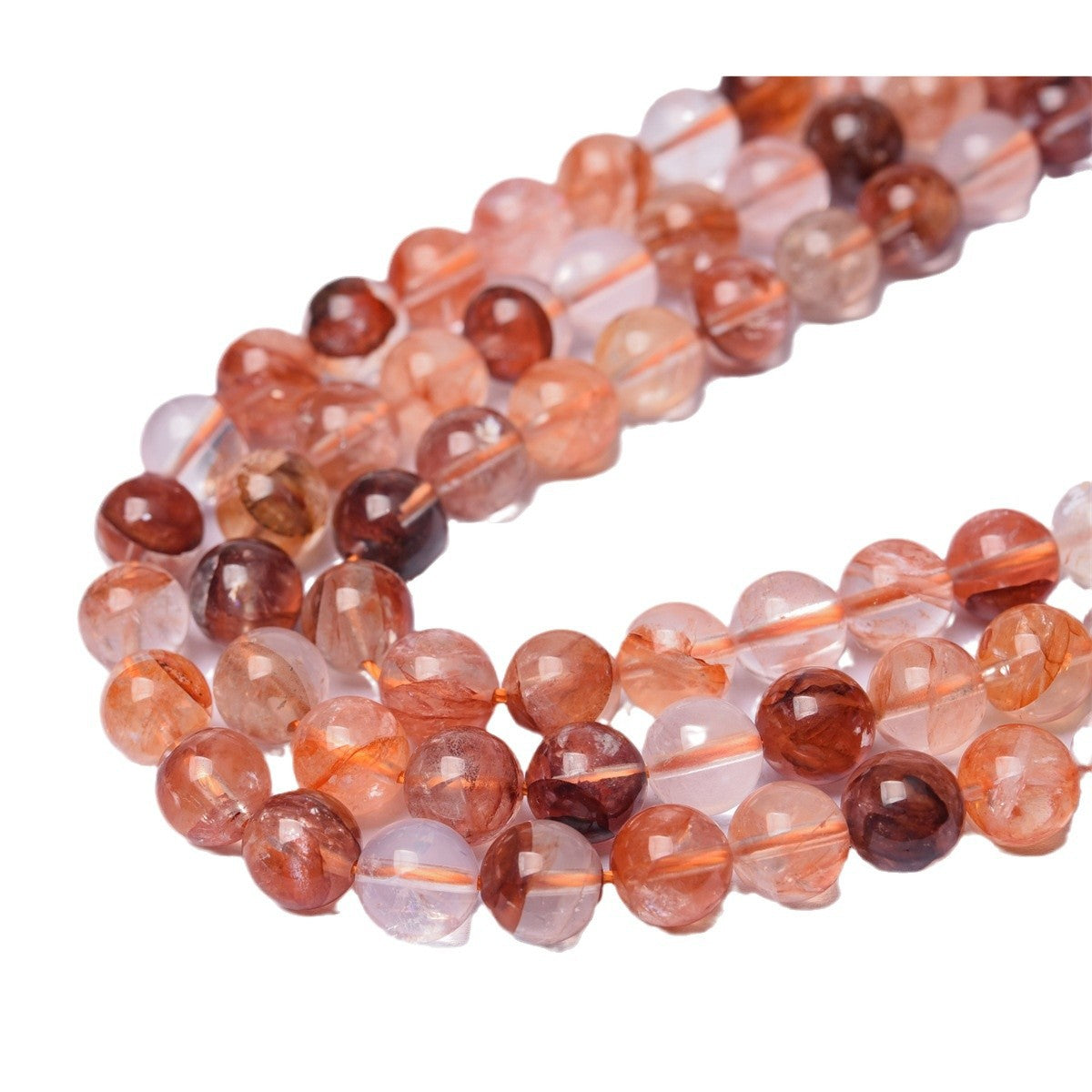 8mm fire quartz beads