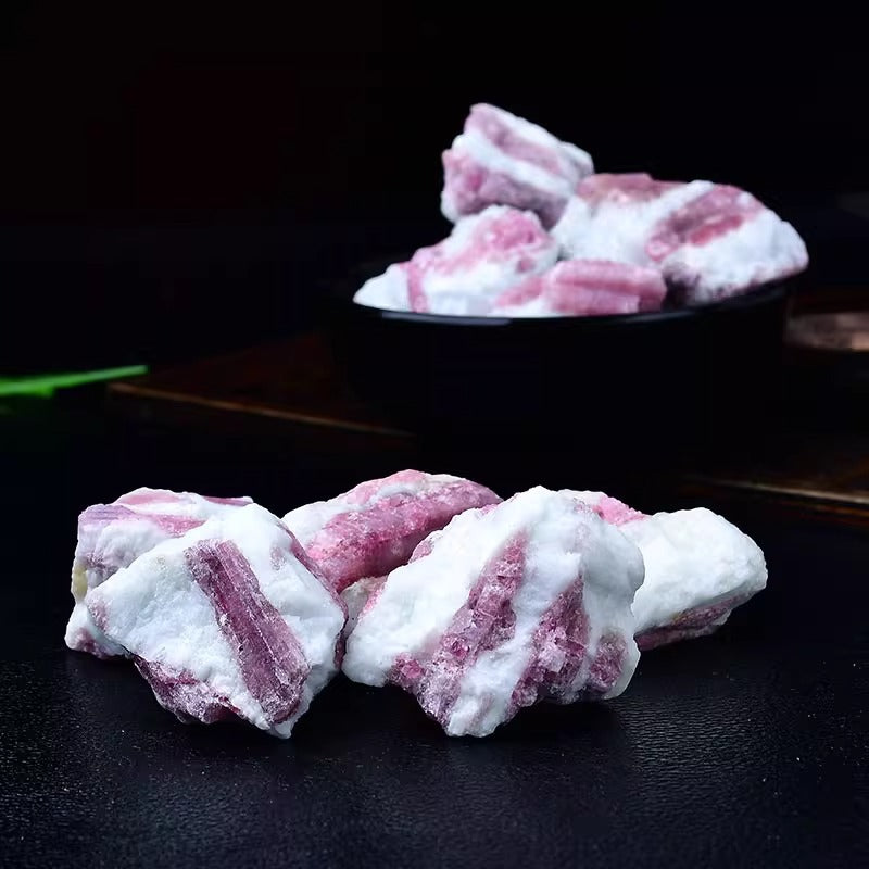 2-5cm raw pink tourmaline 1kg