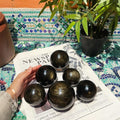 4-7cm gold obsidian sphere 1kg