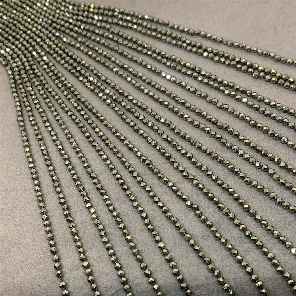 4mm pyrite beads