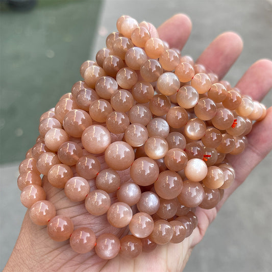 8-9mm peach moonstone bracelet