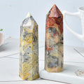 5-9cm Crazy Lace Agate tower 1kg