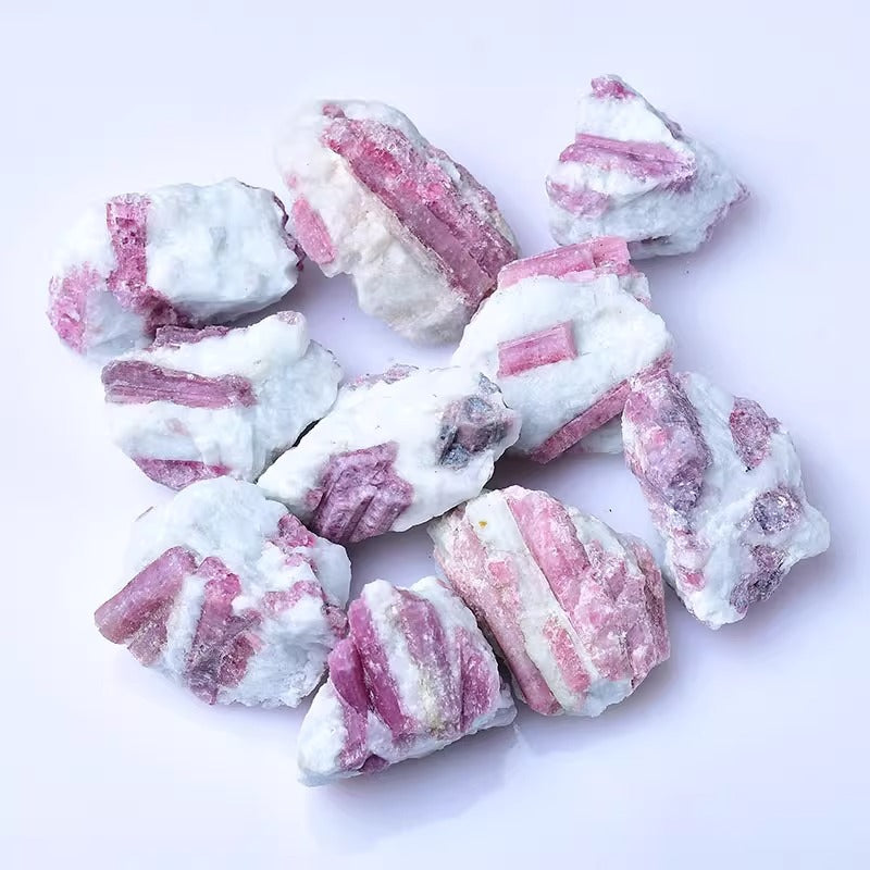 2-5cm raw pink tourmaline 1kg