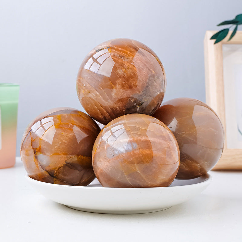 4-7cm pink moonstone sphere 1kg