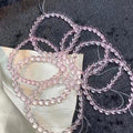 8mm pink topaz bracelet