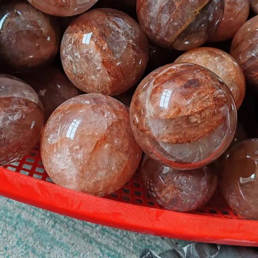 4-7cm fire quartz sphere 1kg