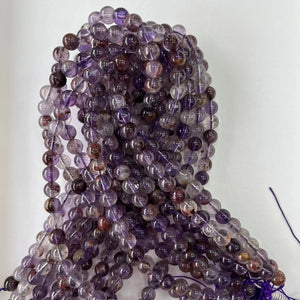 8mm purple quartz beads