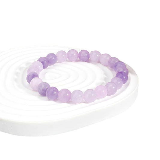 8mm purple jade bracelet