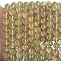 8mm lemon quartz beads