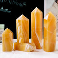 5-7cm yellow jade tower 1kg