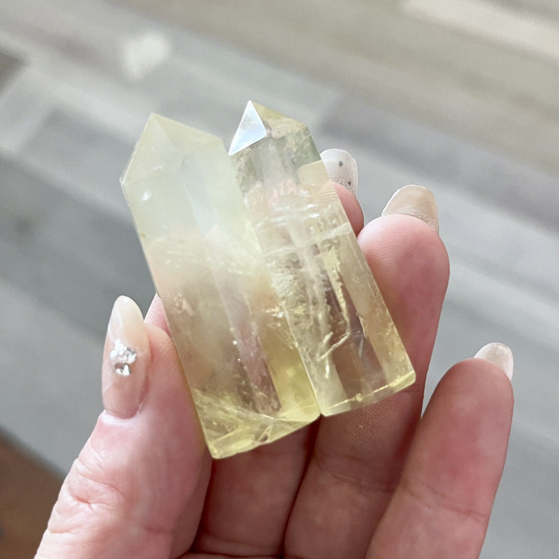 5-9cm lemon quartz tower 1kg