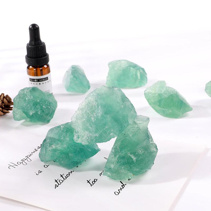3-5cm raw green fluorite 1kg
