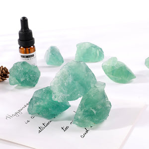 3-5cm raw green fluorite 1kg