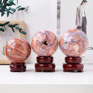 6-8cm pink agate sphere 1kg
