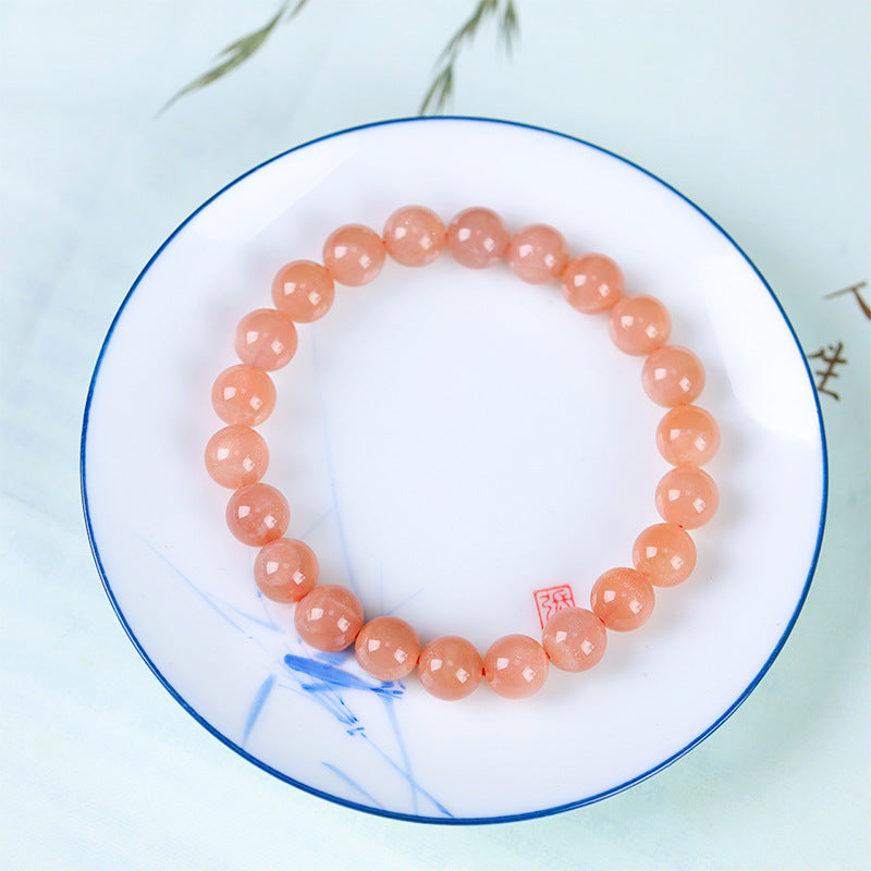 8mm pink moonstone bracelet