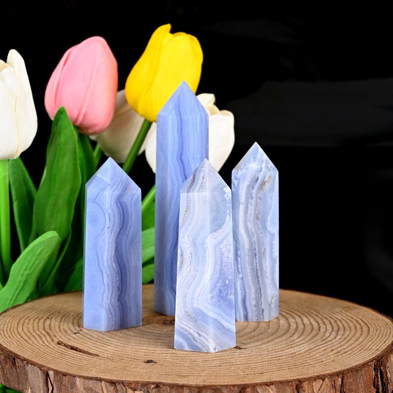 5-8cm Blue lace agate tower 1kg