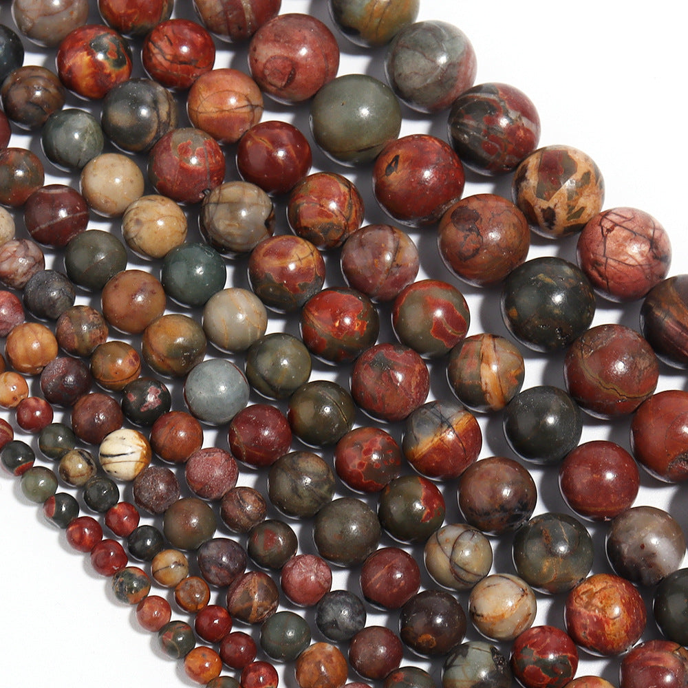 8mm picasso jasper beads