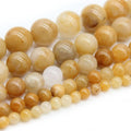 8mm yellow aventurine beads