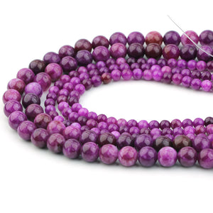 8mm sugilite beads manmade
