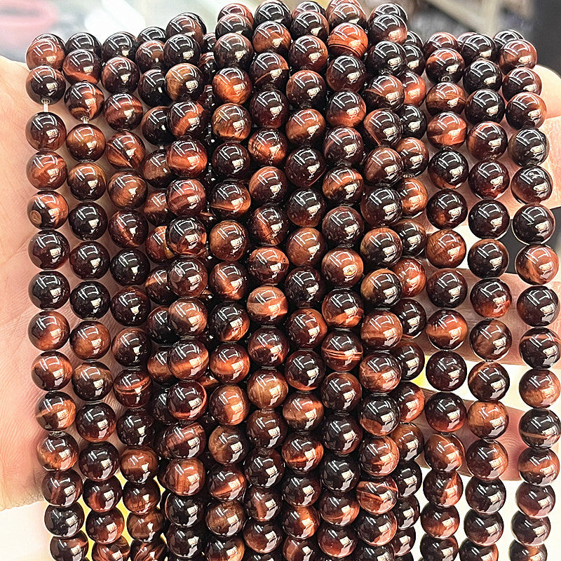 8mm red tiger eye beads