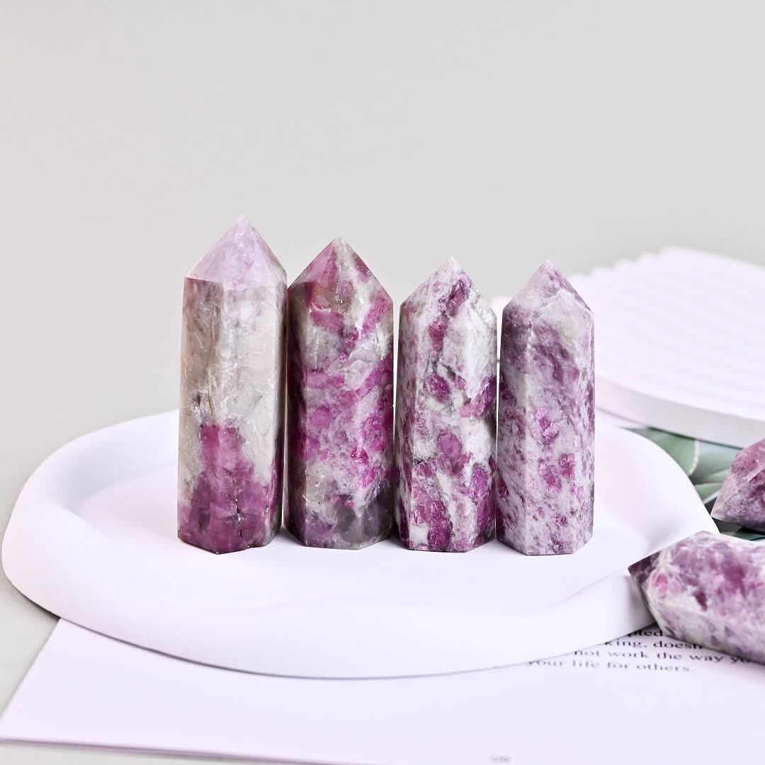 5-8cm pink tourmaline tower 1kg