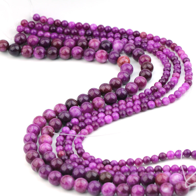 8mm sugilite beads manmade