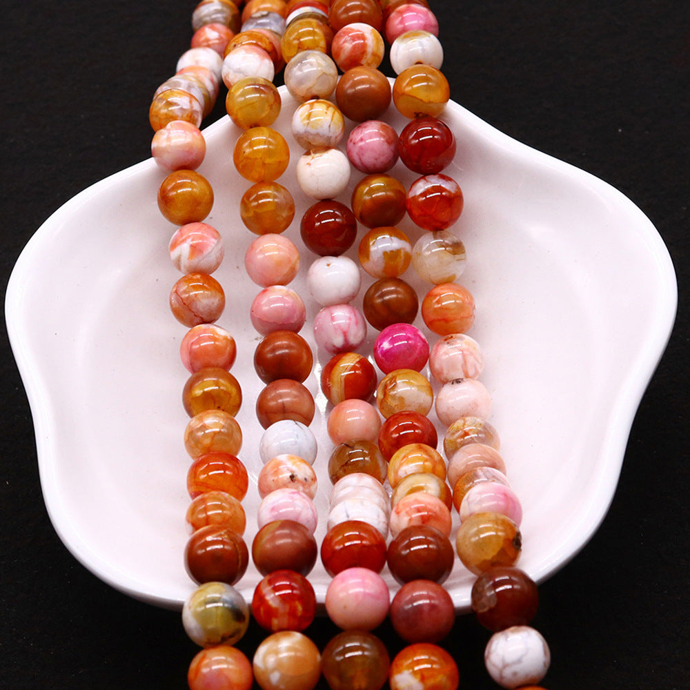 8mm fire agate beads