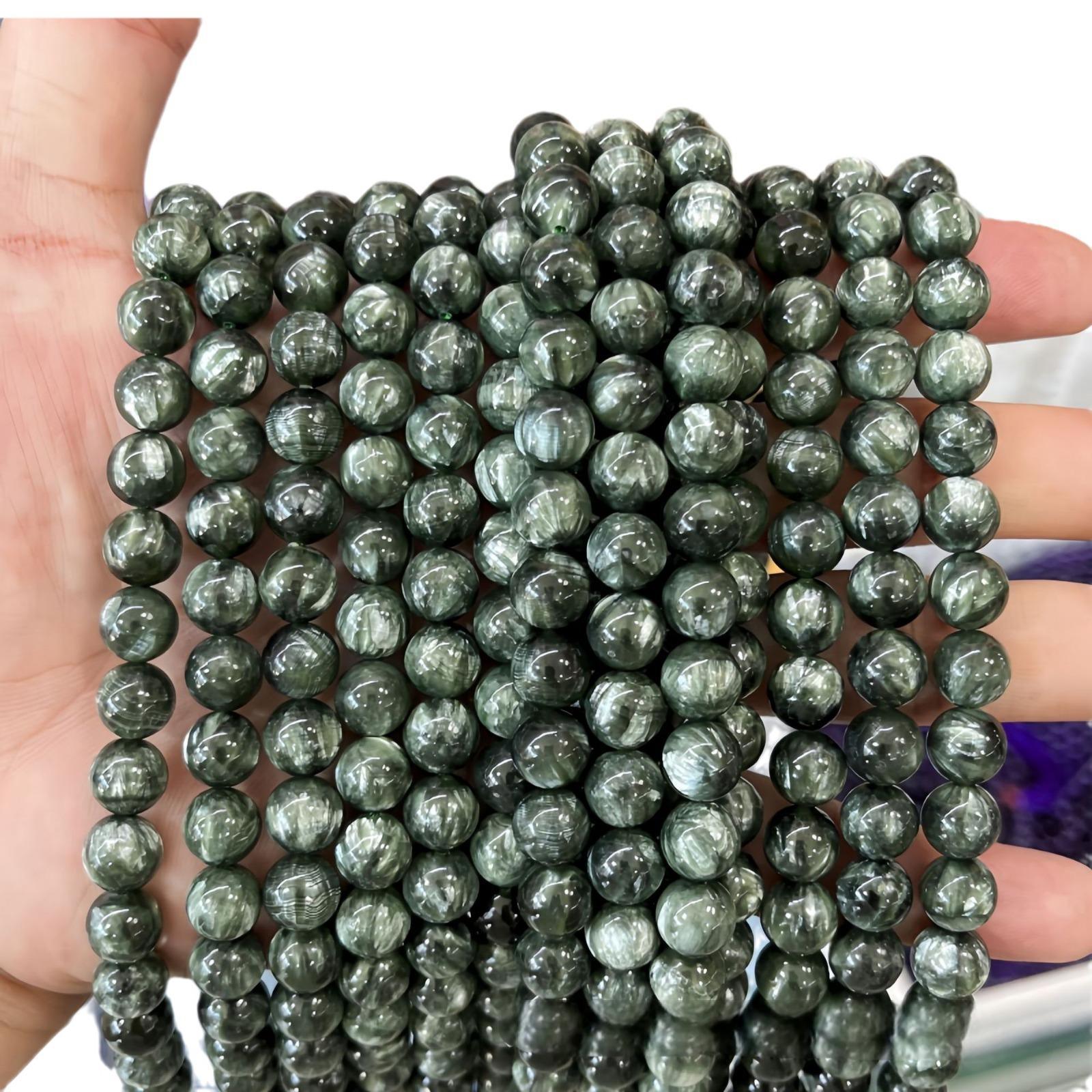 8mm seraphinite beads round