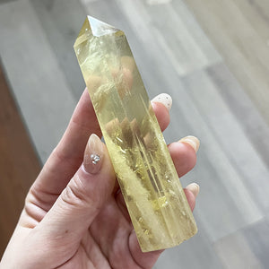 5-9cm lemon quartz tower 1kg