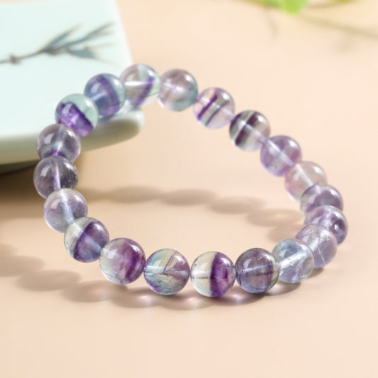 9-10mm rainbow fluorite bracelet