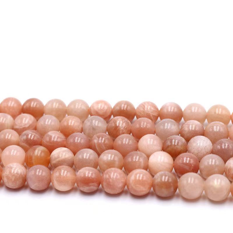 8mm pink moonstone beads