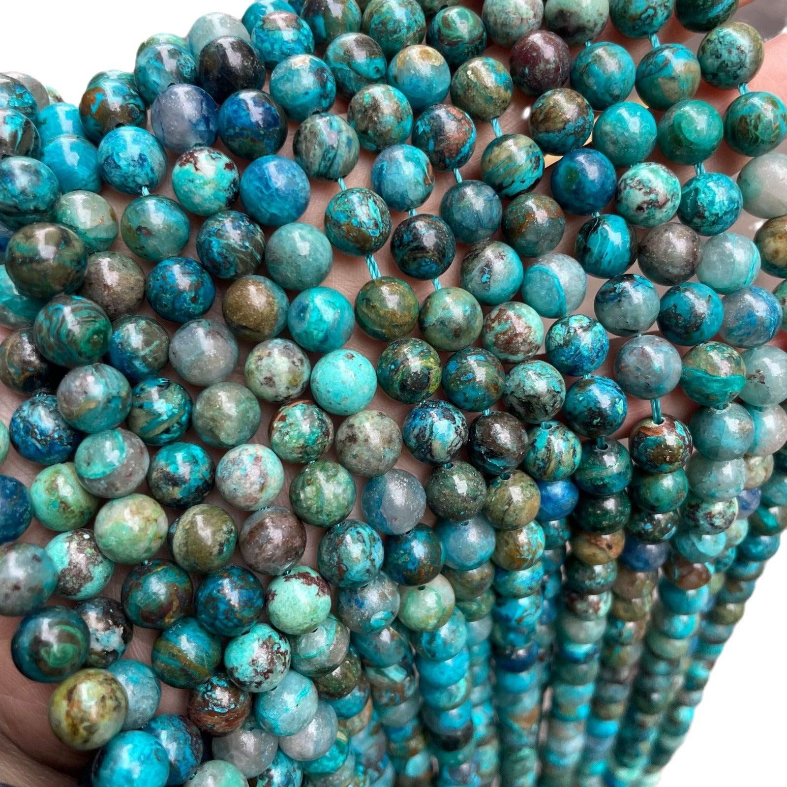 8mm shattuckite beads