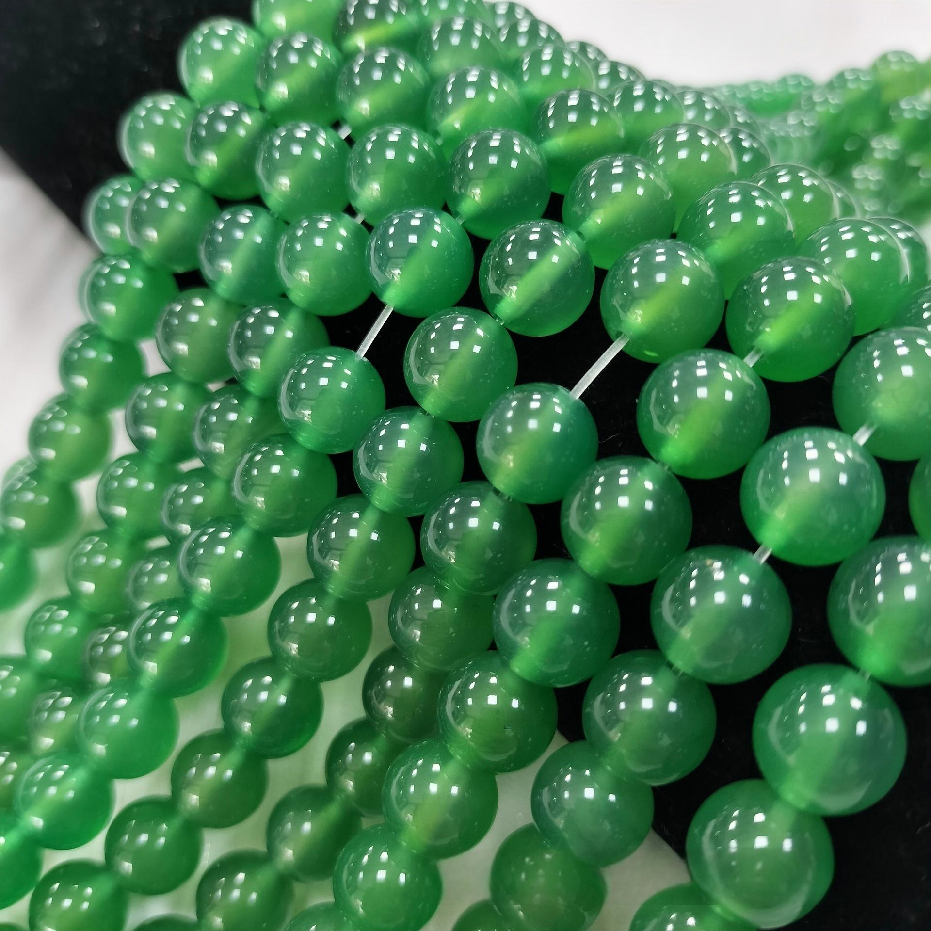 8mm green onyx beads