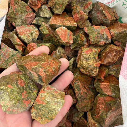 2-5cm raw unakite 1kg