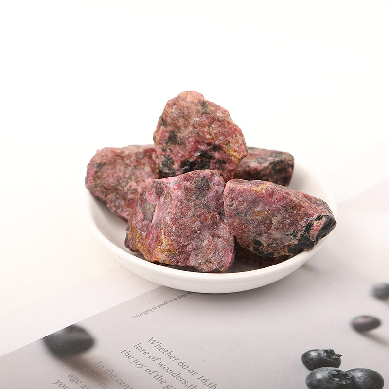 2-4cm raw rhodonite 1kg