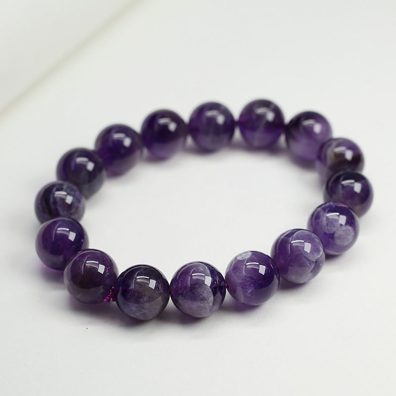 10mm purple quartz bracelet