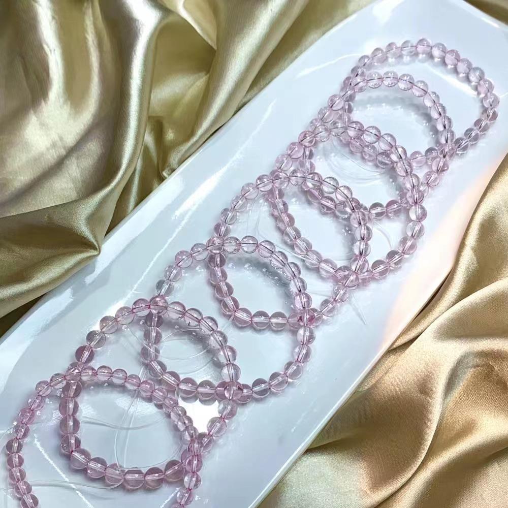 8mm pink topaz bracelet