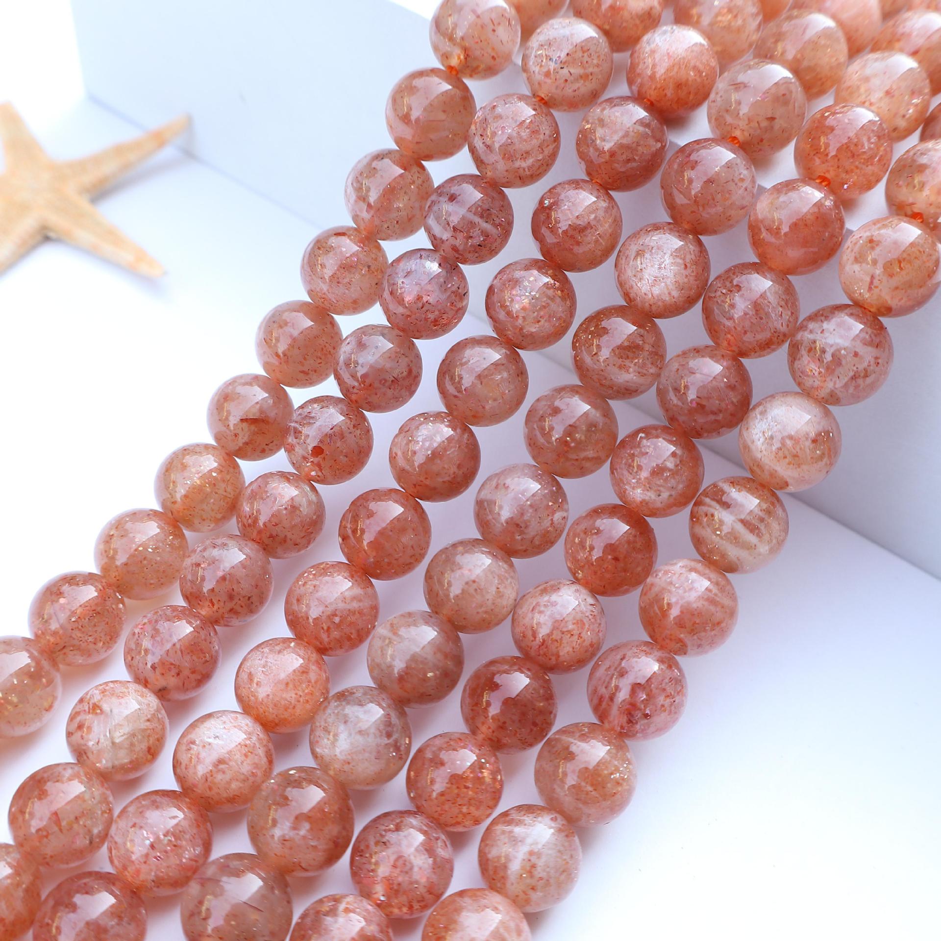 8mm oregon sunstone beads