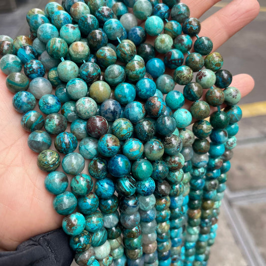 8mm shattuckite beads