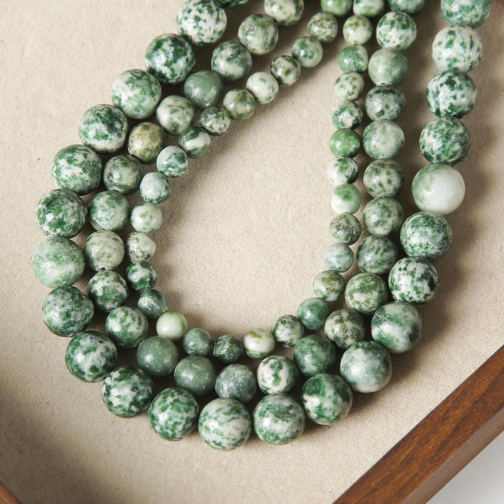 8/10mm green jasper beads