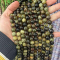 8/10MM green garnet beads