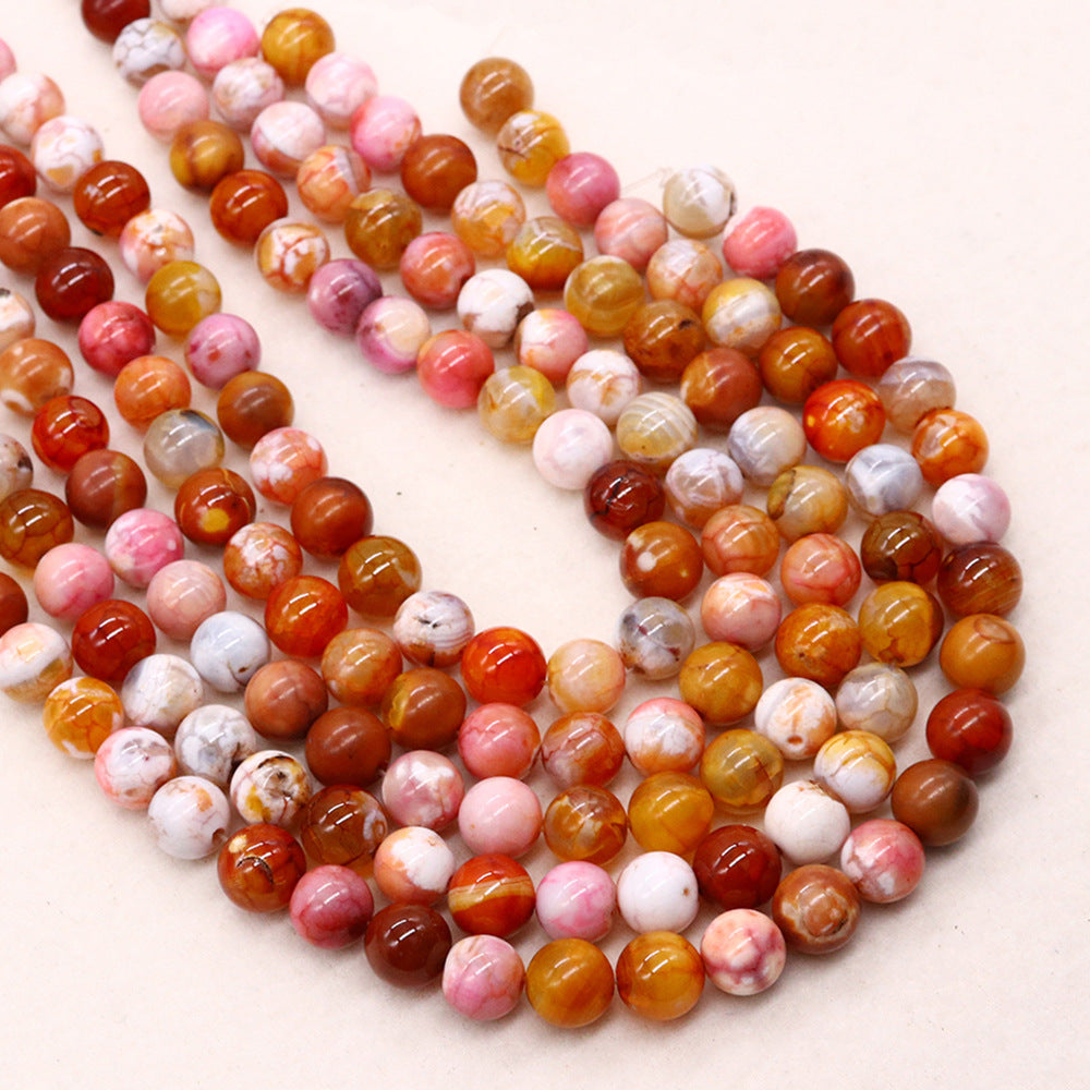 8mm fire agate beads