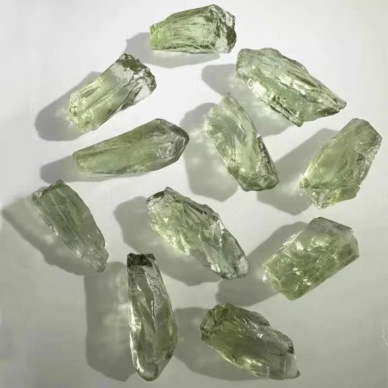 3-6cm raw green quartz 1kg