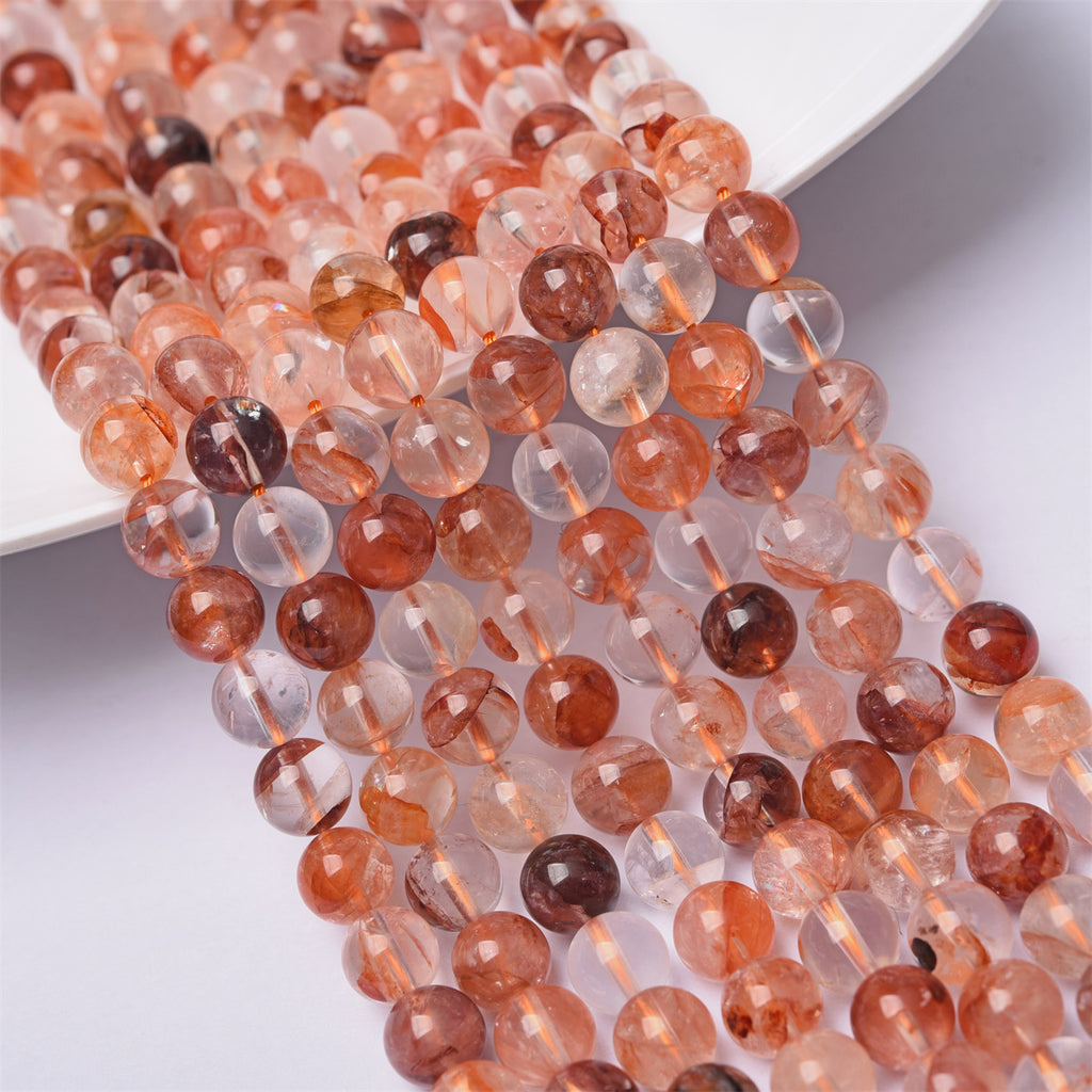 8mm fire quartz beads